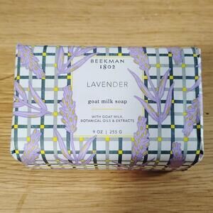 Beekman 1802 Lavender Goat Milk Soap Bar Full Size 9 oz